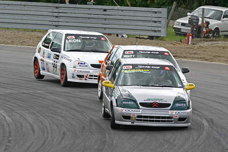 Saxo Cup - Jakobsen, Wulf og Leon kæmpede hårdt om de første pladser.
(Foto: John Jensen - DMKA)